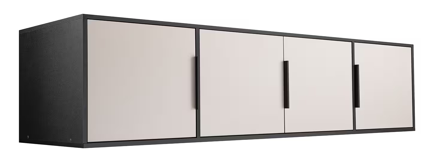 Nástavec na skříň Lati D4 – černý kašmír 196 cm