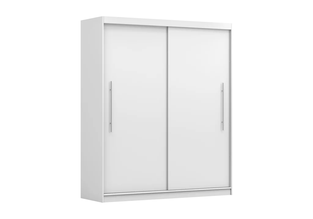 Šatní skříň Rico II Barva korpusu: Bílá, Dveře: Bílé