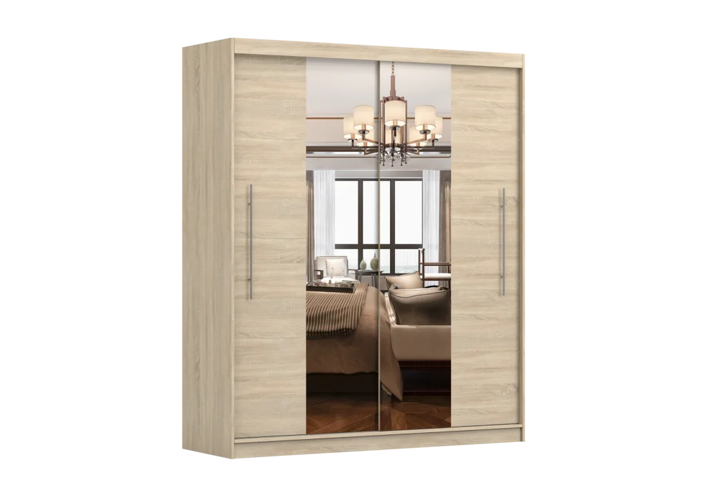 Nábytek Paul Šatní Skříň Rico I Barva Korpusu: Dub - Sonoma, Dveře: Dub Sonoma