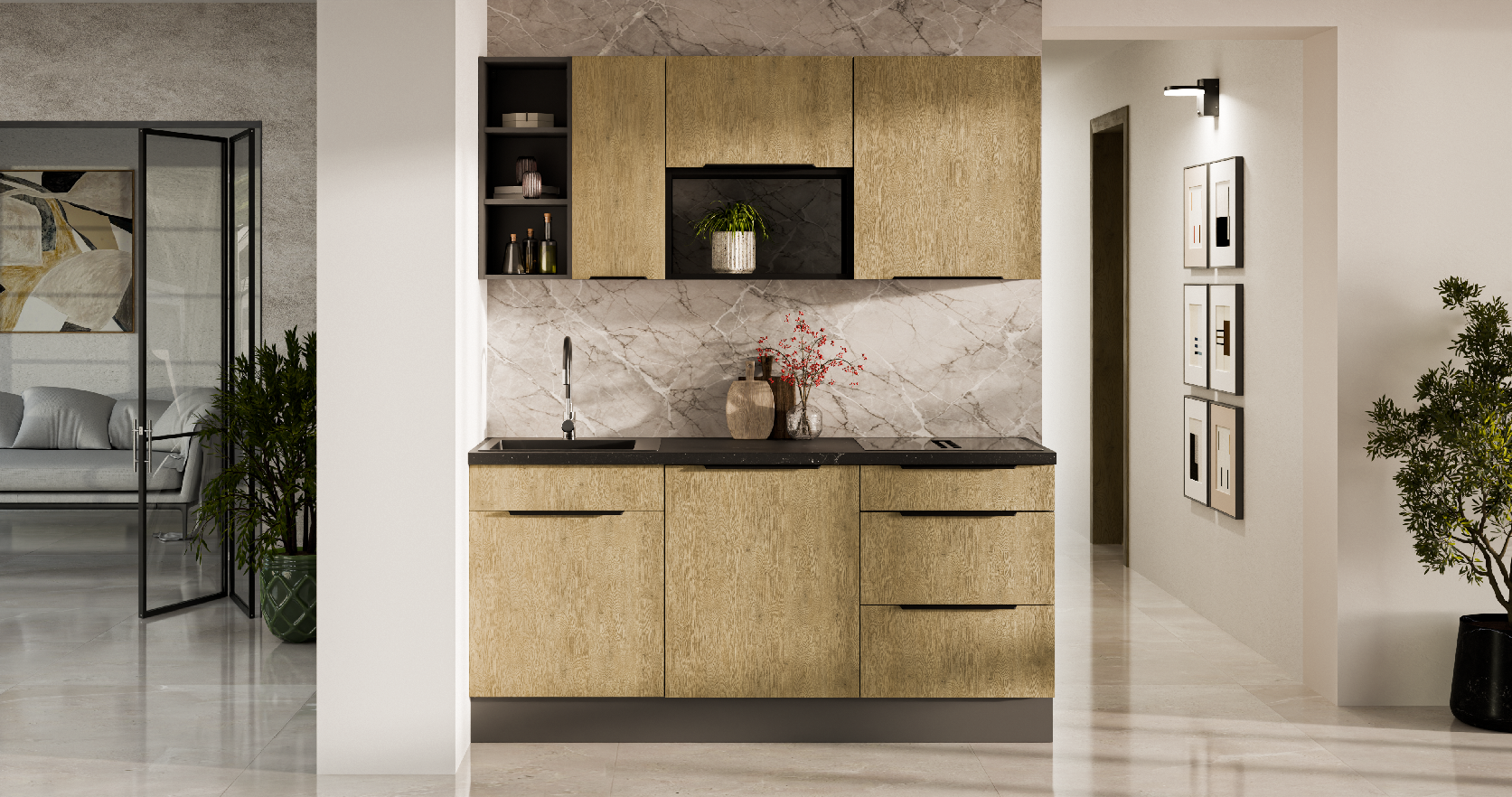 Kuchyňská linka 180 cm Cremona ANT 1