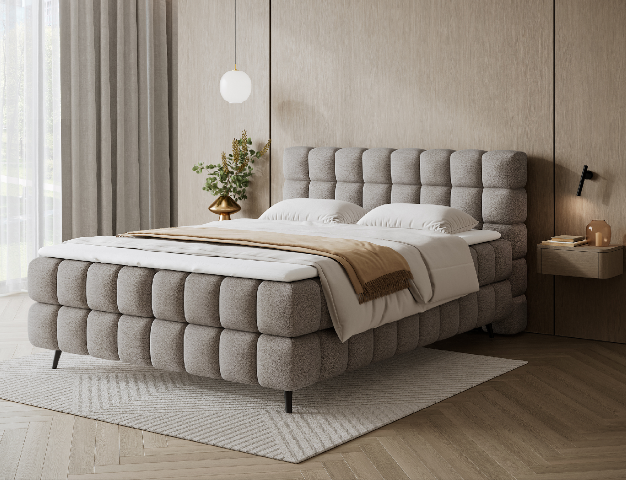 Boxspring Sabeno Rozměry: 140 x 200 cm, látka: Royal 20