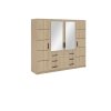 Šatní skříň Bali D 240 cm - dub sonoma