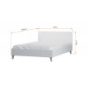 BED DIMENSIONS ALL WHITE M08306