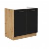 spodní kuchyňská skříňka na dřez ke kuchyni Modena v černé barvě šířka 80 cm