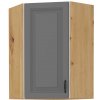 Horní rohová skříňka Stilo 58x58 GN 90 s prolisy