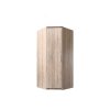rohová šatní skříň iveta s klasickými dveřmi - šířka 96 cm dub sonoma