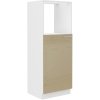 Vyšší skříňka na vestavnou troubu Lara 60 DKPL-162 1F BB cappucino lesk
