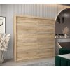 šatní skříň v1 s posuvnými dveřmi - šířka 200 cm dub sonoma