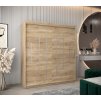 šatní skříň y0 s posuvnými dveřmi - šířka 180 cm dub sonoma