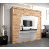 Šatní skříň Abi R0 s nástavcem 250 cm dub artisan