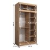 Šatní skříň Abi T1 s nástavcem - 120 cm