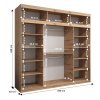 Šatní skříň Abi T1 s nástavcem - 250 cm