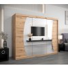 Šatní skříň Abi W0 odstín dub artisan délka 250 cm