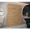 šatní skříň v1 s nástavcem s posuvnými dveřmi - šířka 180 cm dub artisan