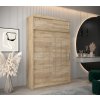 šatní skříň y0 s nástavcem s posuvnými dveřmi - šířka 150 cm dub sonoma