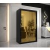 Šatní skříň Abi Golden T3 120 cm černá + černá