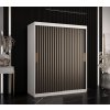 Šatní skříň Abi Riflo Wave 1 150 cm bílá + černá