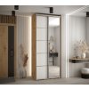 Šatní skříň Cannes 5 dub artisan a bílé dveře