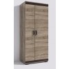 Šatní skříň P1 s klasickými dveřmi - šířka  80 cm dub trufla