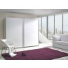 Šatní skříň Lux 3 s posuvnými dveřmi - šířka 244 cm bílá