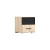 BEDSIDE TABLE 22 BARI SAN REMO SAND BLACK M08872