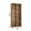 Šatní skříň Dakota 1 hloubka 45 cm