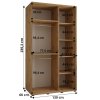 Šatní skříň Dakota 1 hloubka 60 cm