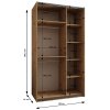 Šatní skříň Lux 1 šířka 140 cm