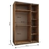 Šatní skříň Lux 1 hloubka 60 cm