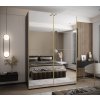 Šatní skříň Lux 2 rozměr šířky po 10 cm