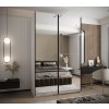 Šatní skříň Lux 2 s posuvnými dveřmi se zrcadlem