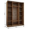 Šatní skříň Lux 2 s hloubkou 64 cm