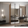 Šatní skříň Lux 2 se zrcadly