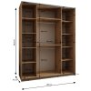 Šatní skříň Lux 3 hloubka 60 cm