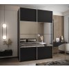 Šatní skříň Lux 4 s decentními lištami