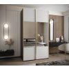 Šatní skříň Lux 4 se zlatými lištami