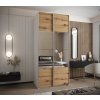 Šatní skříň Lux 4 výška 245 cm