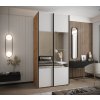 Šatní skříň Lux 4 se zrcadlem