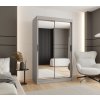 Šatní skříň Abi Rubino T3 se zrcadlem na posuvných dveří