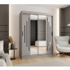 Šatní skříň Abi Rubino Y1 s posuvnými dveřmi se zrcadlem