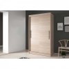 šatní skříň neomi 04 s posuvnými dveřmi - šířka 120 cm dub sonoma