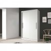 šatní skříň neomi 04 s posuvnými dveřmi - šířka 120 cm bílá