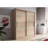 šatní skříň vista 04 s posuvnými dveřmi- šířka 150 cm dub sonoma