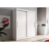šatní skříň vista 04 s posuvnými dveřmi- šířka 150 cm bílá