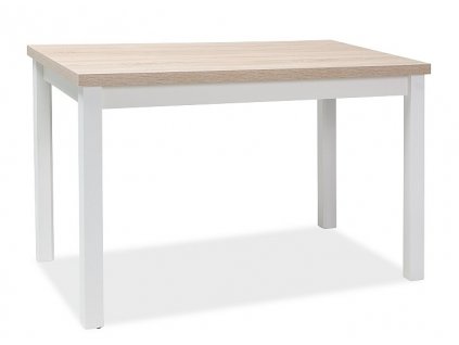 Jídelní stůl ADAM 100x60 dub sonoma/bílá mat