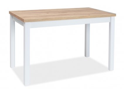 Jídelní stůl ADAM 100x60 dub zlatý craft/bílá mat