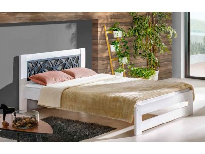 Dřevěná postel Kosma 90 cm  masiv ve více barvách