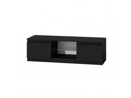 TV stolek Malvína 120 černá/černý lesk