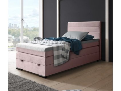 postel Teddy 120 boxspring růžová Mono 235