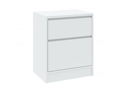 basit szafka nocna 2s bialy listwa biala 400mm 1